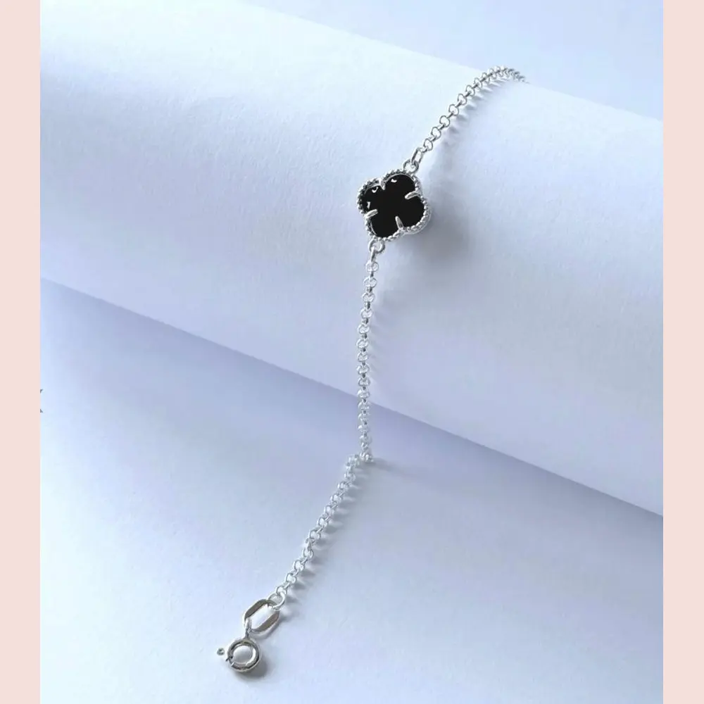 Pulseira Trevo Negro