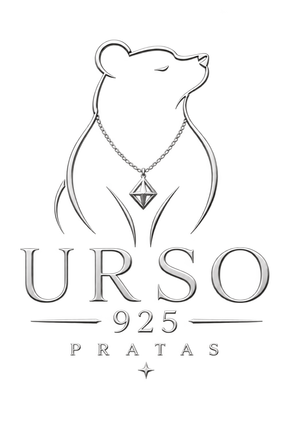 Símbolo Urso 925 Pratas